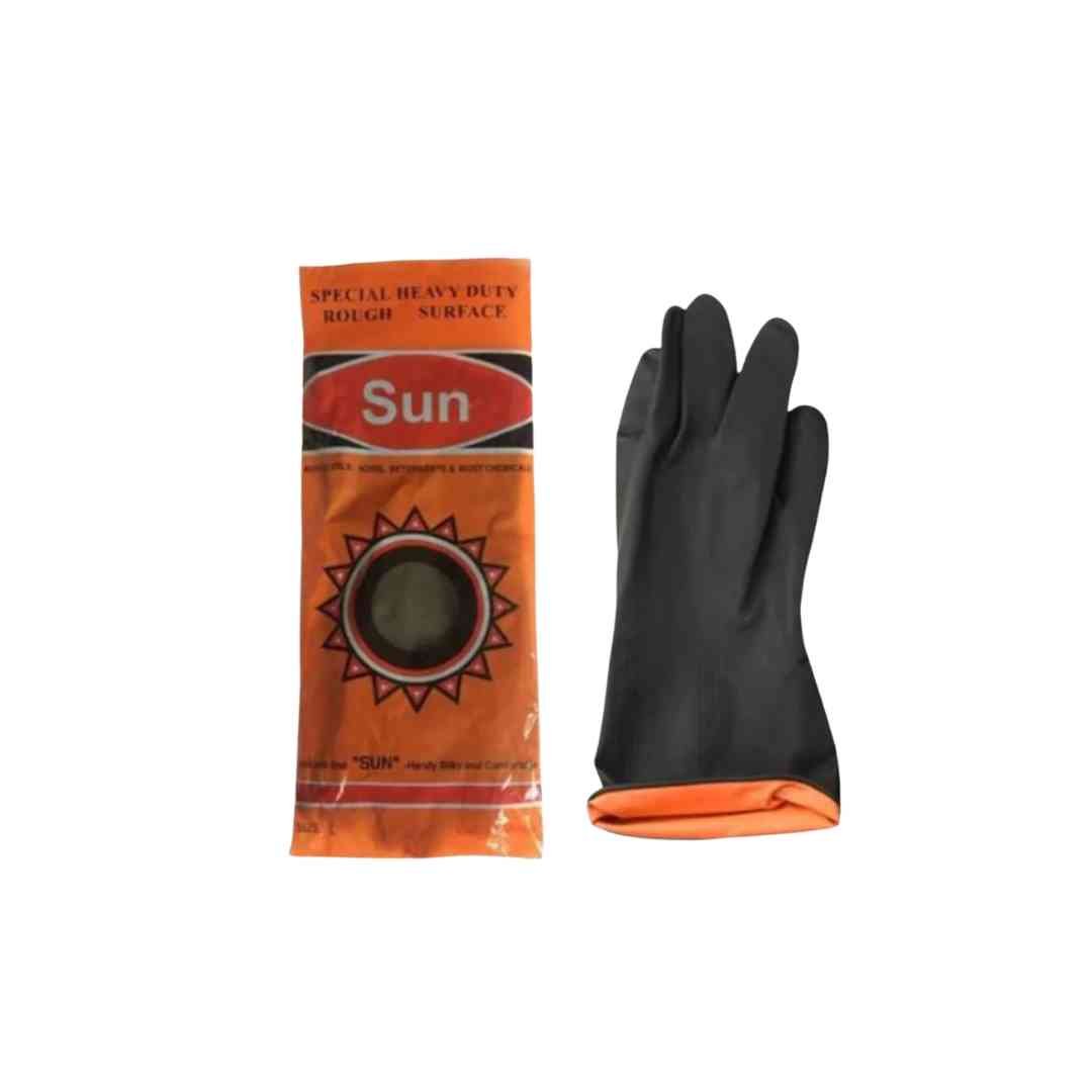 4 Rubber Hand Gloves - Image 1