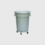 Garbage Drum with Dolly and Lid